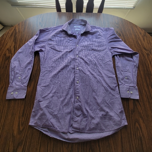 Isaac Mizrahi Slim Fit Button Down Shirt - Picture 1 of 5